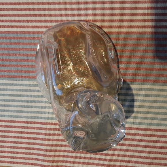 Vintage MCM Bohemian Czech Crystal Cat Piggy Bank - Picture 4 of 5
